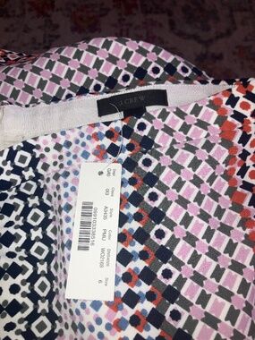 NWT new J Crew multicolor geometric tile print pencil skirt women’s size 6 S M